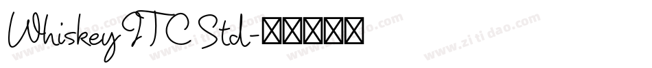 Whiskey ITC Std字体转换